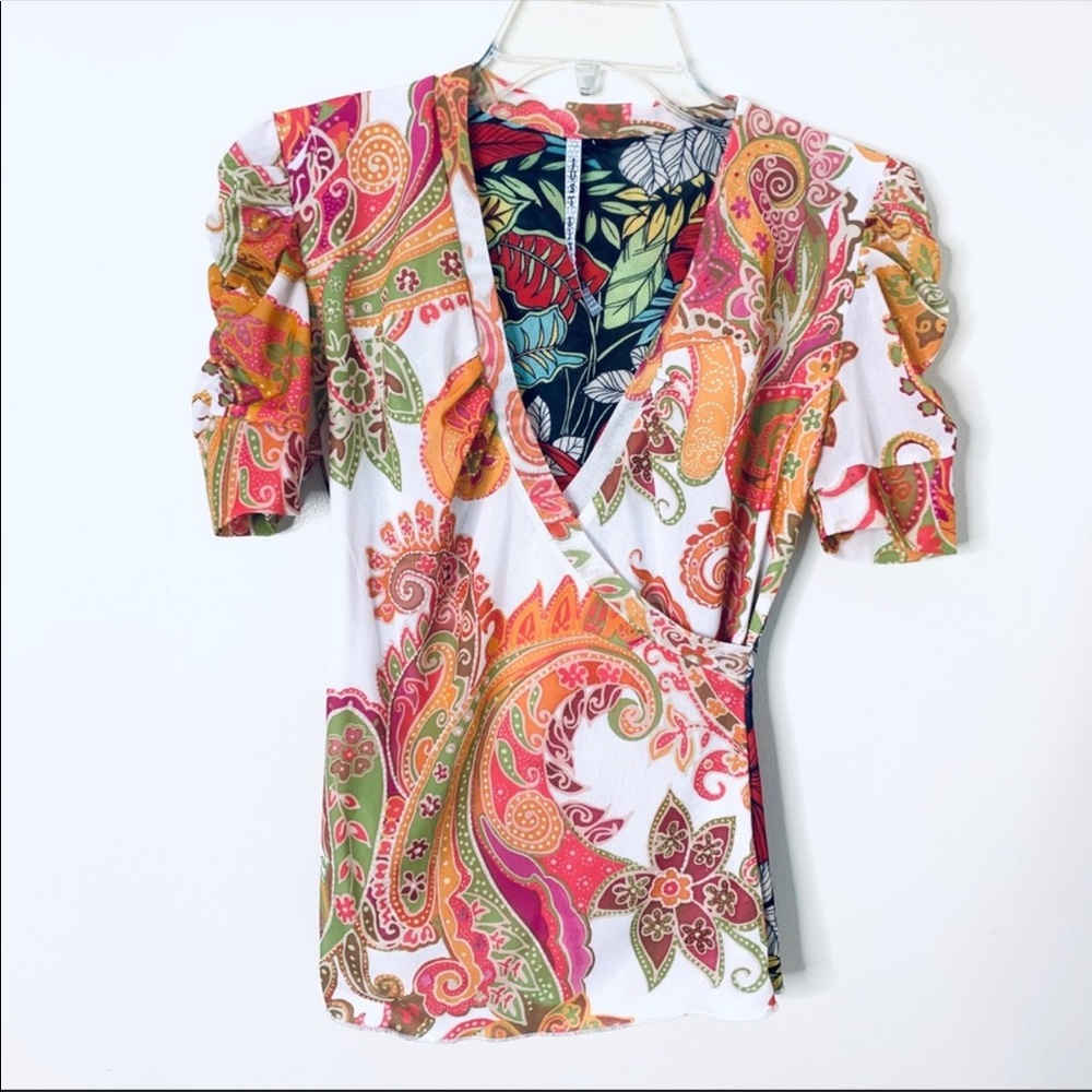 Just Living Floral Paisley blouse